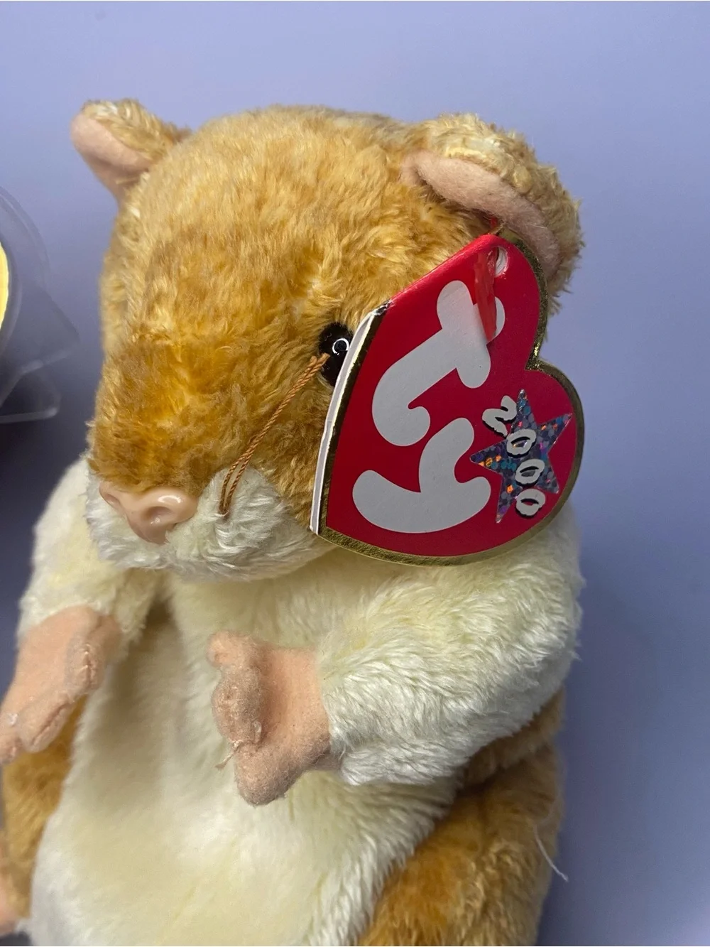 Ty Beanie Babies Nibbly The Bunny, Nuts The SquirrelPellet the Hamster Lot Of 3